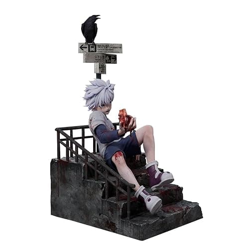 QAHEART Killua Zaoldyeck Figures, Anime Kurapika/Hisoka Figure Statues PVC Anime Action Figurine Ornaments for Fans 34CM thumbnail 5