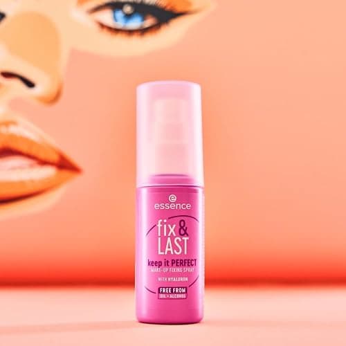 essence fix & LAST keep it PERFECT MAKE-UP FIXING SPRAY, Transparent, fixierend, natürlich, strahlend frisch, vegan, ölfrei, ohne Parfüm, ohne Alkohol, 1er Pack (50ml) thumbnail 3