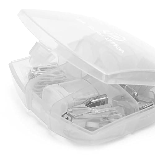 LD Products Clear Mini Office Supply Kit Portable Case with Scissors, Paper Clips, Tape Dispenser, Pencil Sharpener, Stapler & Staple Remover thumbnail 8