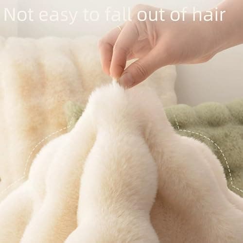rlmiesy Faux Fur Round Rugs for Bedroom, Soft Plush Round Area Rug for Nursery, Shaggy Carpet for Living Room, Fluffy Circle Rugs Non Slip Carpet for Kids Room thumbnail 2