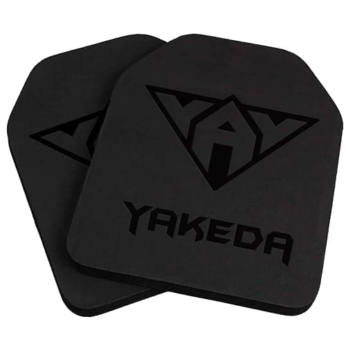 vAv YAKEDA Tactical Airsoft Paintball EVA Vest Inner Liner Foam 10 in x 12 in Black 2 PCS Pad Plates - Image 1