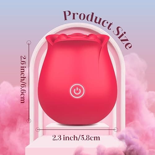 Neworld Vibrator Rose Sex Toys for Women, 2IN1 9 Vibrating & Sucking Modes | Rose Sex Stimulator, Anal Dildo G spot Clitoral Nipple Suckers, Adult Female Couples Sex Toys Games, Rechargeable APP Control thumbnail 7