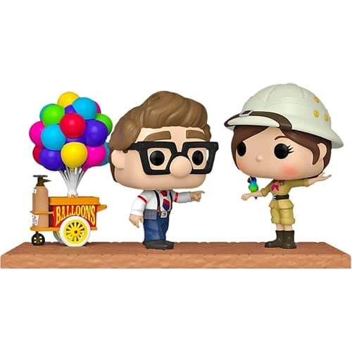 Funko Pop! Moment Disney Pixar Up Carl & Ellie with Balloon Cart Vinyl Figures - Special Edition Exclusive thumbnail 2