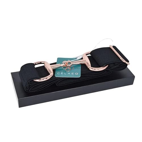 CELAEQ Kids 1.5 inch Elastic Equestrian Belt, Horse Riding Belt with Rose Gold Bit Buckle thumbnail 4
