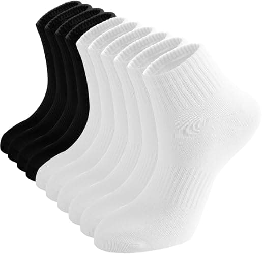 Irisbear Ankle Socks for Women, Cotton Gym Socks Thin Running Socks 5 Pairs - Image 1
