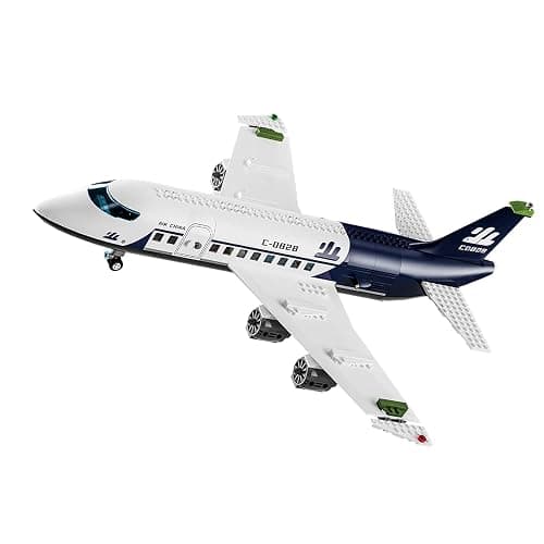 APAWR City Helicopter Passenger Airplane Building Set， 922PCS Plane Building Blocks with Airport, Planes Model Toys Gifts for Adults Boys Girls Age 6+ thumbnail 9