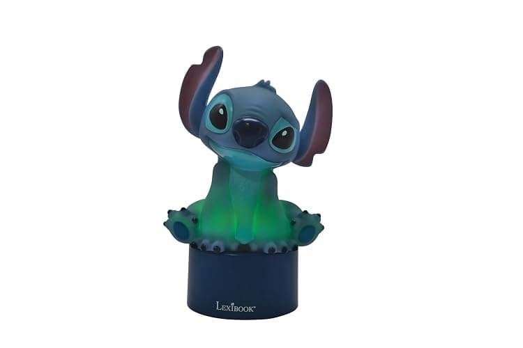 LEXiBOOK, Disney Stitch, Nightlight with Speaker, Color Change, Soft Light, Battery Operated, Blue, NS01D thumbnail 4