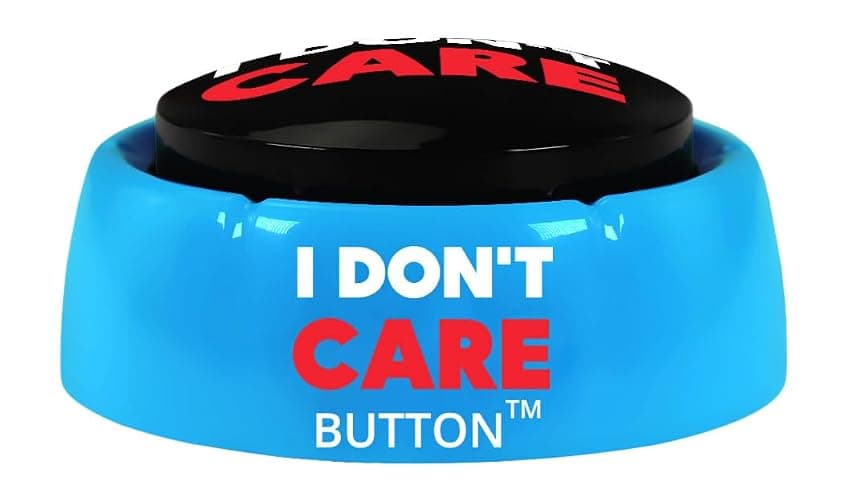 Talkie Toys Products I Don't Care Button - Plays 8 Hilarious IDC Sayings - Office Humor & Stress Relief - Funny Gift & Stocking Stuffer thumbnail 4