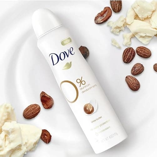 Dove 0% Aluminum Deodorant Spray Shea Butter Aluminum Free Deodorant For 48 Hour Protection 4oz / 113 g (1) thumbnail 5