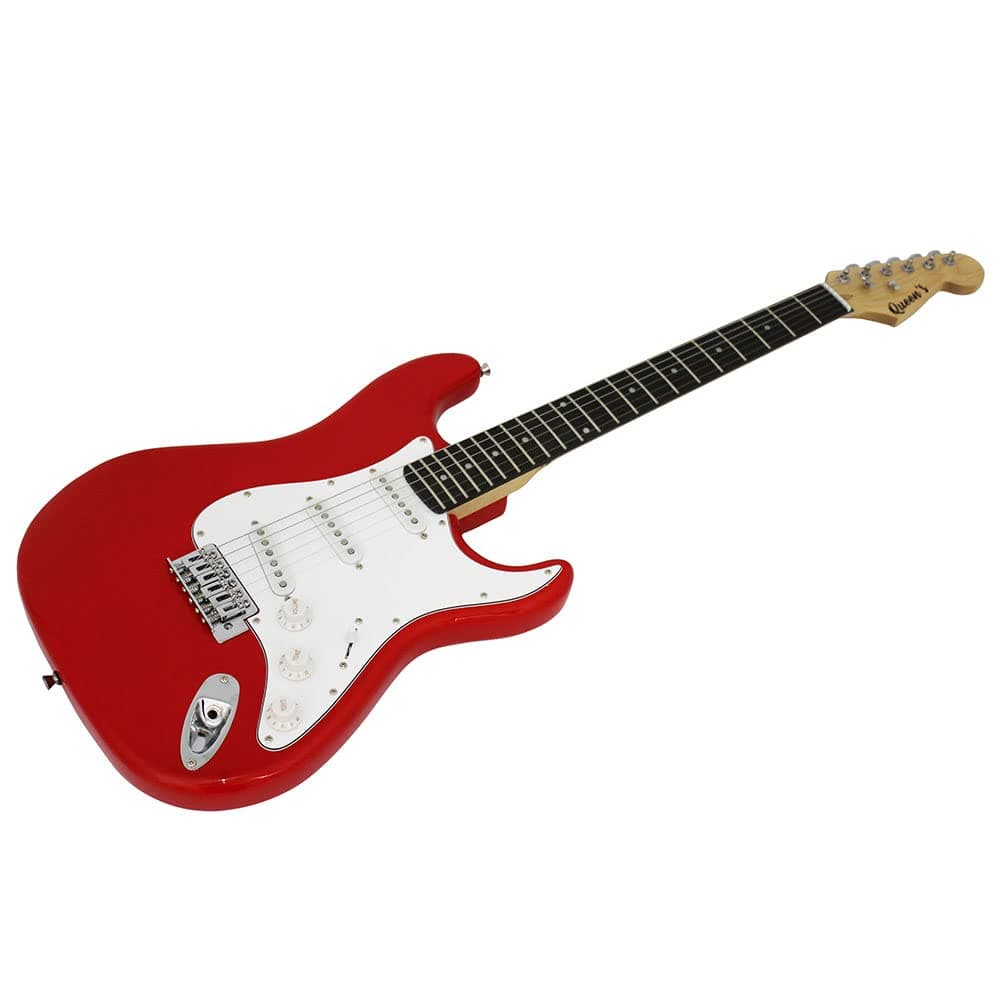 Guitarra Elétrica Queen's ST Vermelha – Inclui Kit com Palhetas, Cabo P10 c/adaptador P10/P2 e Chaves Allen thumbnail 2