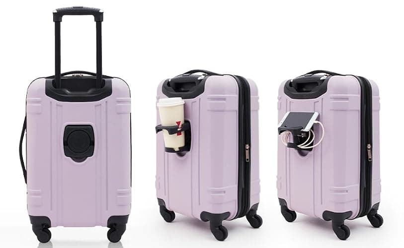 Wrangler 20" Astral Hardside Carry-On Luggage, Lilac thumbnail 2