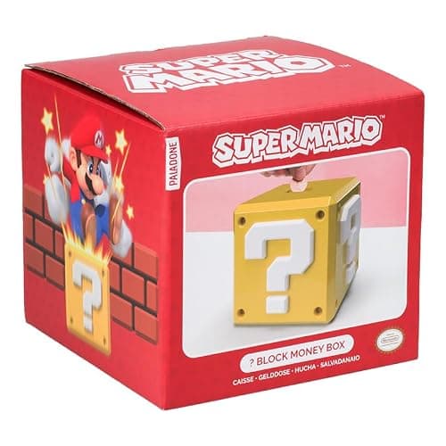 Super Mario Question Block Money Box - Officially Licensed Gift for Kids Bedroom Accessories & Decor | Paladone thumbnail 7
