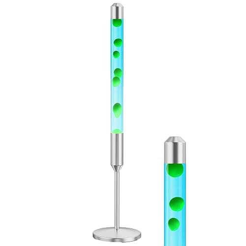 Kyzfy 47.5-Inch Liquid Motion Lamp,Magma Lamp, Mood Relaxation Light,Suitable for Home Decoration,Office Decoration, Cafes,Bars,Etc (Blue Water Green Wax, 47.5 inches) - Image 1