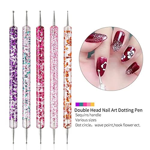 ZEOHBETY Nail Art Brushes Set, 20pcs Nail Design Painting Brushes, Professional Nail Art Design Brushes, Nail Fine Liner Brushes, Black thumbnail 3