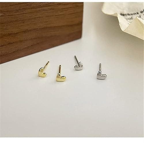 20g Mini Heart Sterling Silver Hypoallergenic Pierced Earrings for Women Girls Teens Minimalist Love Hearted Bead Stud Tiny Small Cartilage Tragus Post Pin Cute Birthday Christmas Thanksgiving Jewelry Gifts thumbnail 4