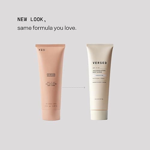 VERSED Buff It Out AHA Exfoliating Body Scrub | Fragrance Free, 8 Oz | Smooths rough, bumpy skin and brighten dullness with glycolic & lactic acids thumbnail 4