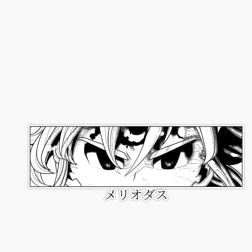 Seven Deadly Sins Meliodas Gaze Sticker Vinyl Bumper Sticker 6 Mil Thick - Size 5" - Image 1