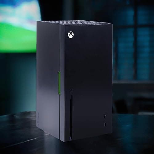 Xbox Series X Replica Mini Fridge, 8-Can Cooler, AC/DC Powered, Thermoelectric, Portable with Snack & Drink Storage – Gamer Room Essential 4.5L thumbnail 2