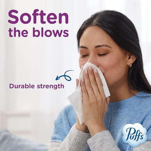 Puffs Facial Tissue Ultra Soft Non-Lotion, 10 Cube Boxes, 56 Facial Tissues per Box, Allergies and Colds (Packaging May Vary) thumbnail 6