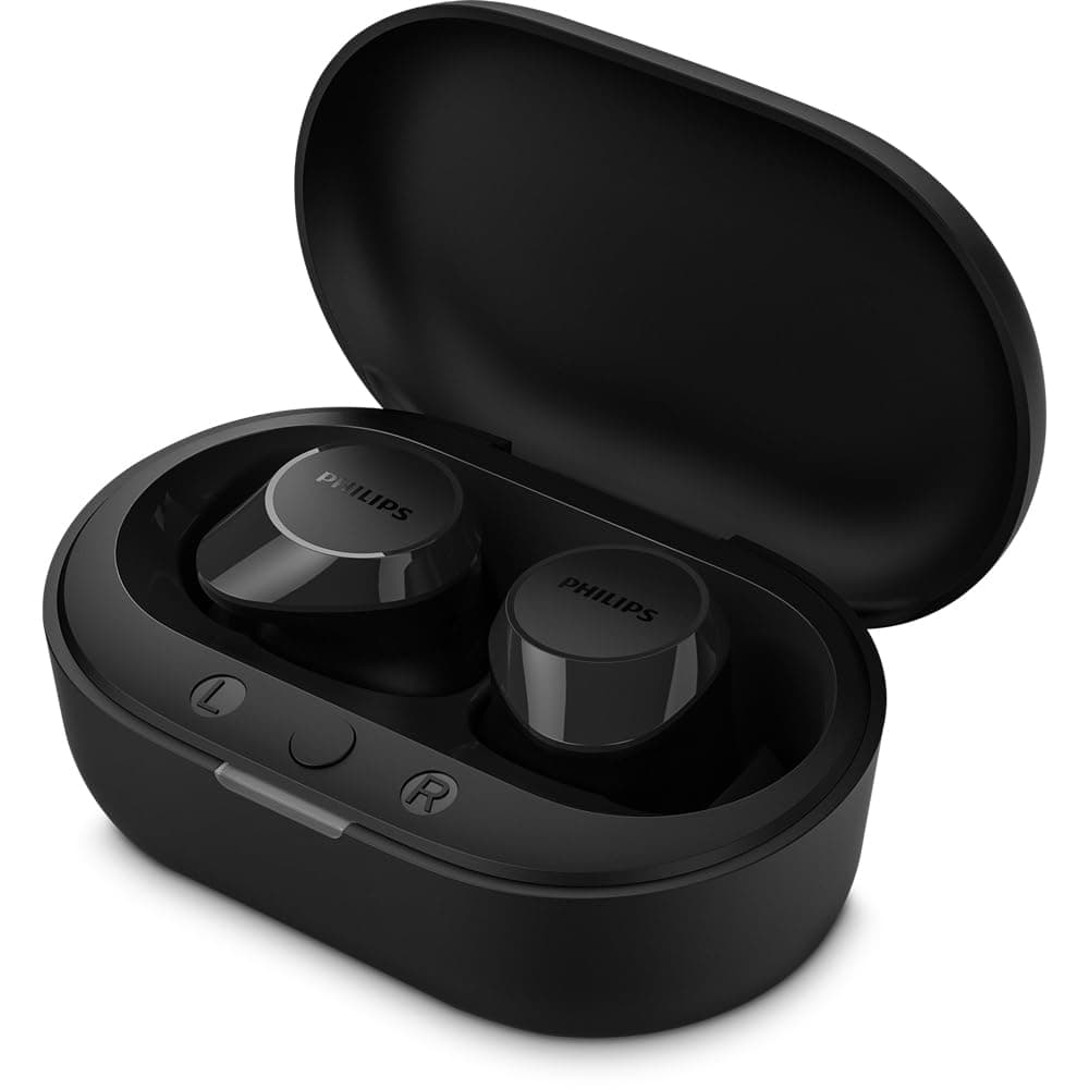 Fone de ouvido sem fio TWS Philips TAT1209BK/00 na cor preto, com bluetooth, microfone, tecnologia IPX4 e 18 horas de reprodução. thumbnail 4