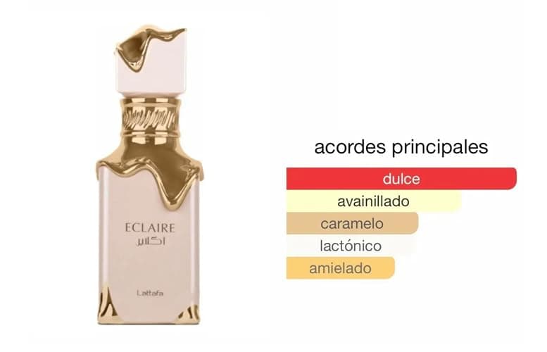 Perfume Eclaire 100ML, Perfume Árabe para Mujer de Larga Duración, Eau da Parfum Importado desde Dubái, Incluye Atomizador Recargable 5ML, Fragancia Floral y Dulce (Eclaire) thumbnail 2