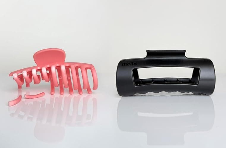The Original Mello Hair Claw Clip Squishy Claw Clip Made in Korea Patent Pending 30021976 (Black, Medium) thumbnail 5