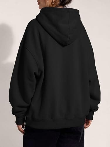 Trendy Queen Women Oversized Hoodies Fall Outfits | Gentle Skin Feel, Aesthetic Drop Shoulder, Large Kangaroo Pocket, Seamless Daily Outfit Match thumbnail 4