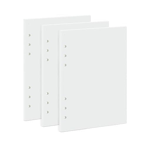 135 Blätter A5 Papier Leeres, OVISEEN 6 Löcher A5Nachfüllpapier Nachfüllbare Refill Paper Nachfülleinlagen für Notizbuch, Tagbuch, Skizze, Malerei(3 Packungen) - Image 1