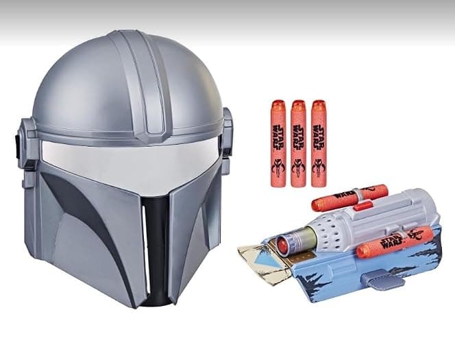 STAR WARS NERF The Mandalorian Rocket Gauntlet + Mask Set, NERF Dart-Launching Toy for Kids Roleplay, Toys for Kids Ages 5 and Up - Image 1