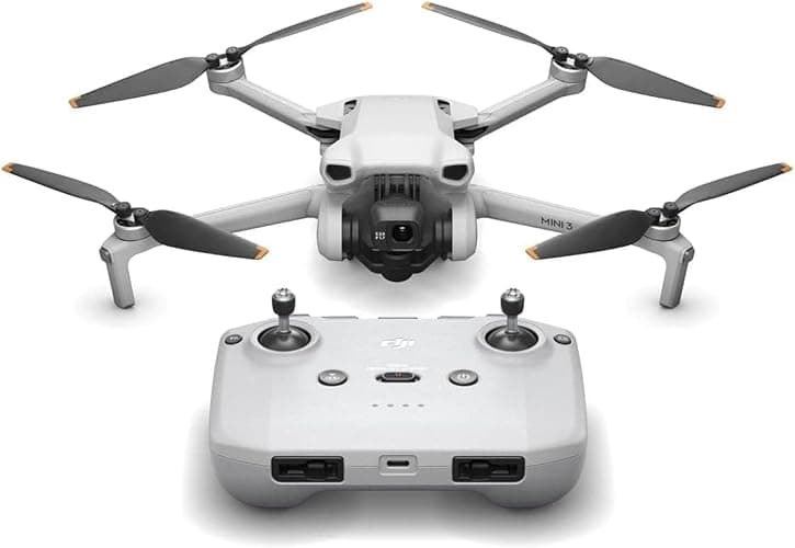 DJI Mini 3, Drones with Camera for Adults 4K, 38-min Flight Time, up to 32800ft (10km) Video Transmission, True Vertical Shooting, GPS Auto Return Integrated, Mini Drone with Camera for Beginners - Image 1