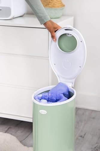 Ubbi Diaper Pail Plastic Bags, 13-Gallon Capacity, 3 Pack, 75 Count | Disposable Baby Waste Bags, Made from 50% Recycled Material, Each Bag Holds Up To 50 Newborn Diapers thumbnail 2