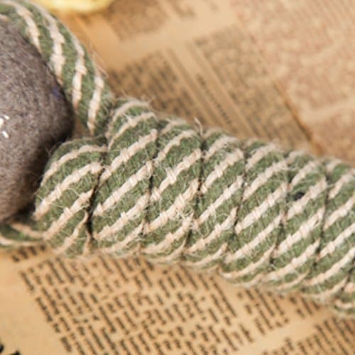 Dog Rope Chew Toy Dumbbell with Tennis Balls – Puppy Teething Toy, Perfect for Every Dog, Large or Small, Durable Rope Ball, Interactive Pet Toy for Chewing, Training & Dental Cleaning thumbnail 5