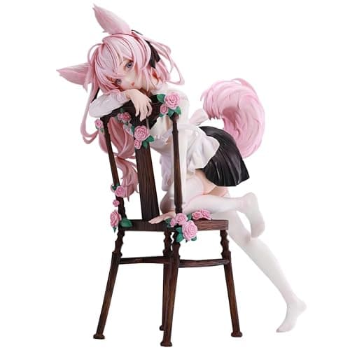 QAHEART Anime Illustration KINAKO Figure Original Painting Figures Rabbit Flova Figure Bunny Girl Model Statue - 8.27in/21cm - Rabbit Flova - Image 1