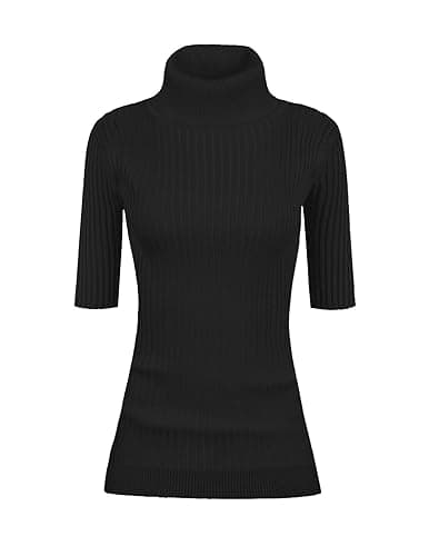 Women's Ribbed Knit Turtleneck Sweater