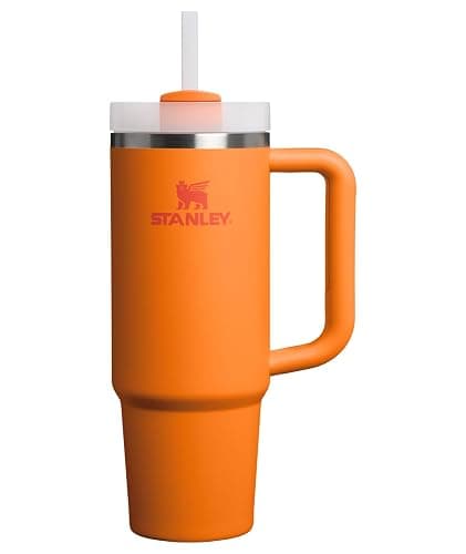STANLEY Quencher H2.0 Tumbler with Handle and Straw 30 oz | Flowstate 3-Position Lid | Cup Holder Compatible for Travel | Insulated Stainless Steel Cup | BPA-Free | Goldenrod Coral - Image 1
