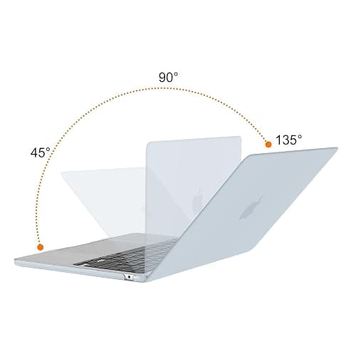 MOSISO Compatible with MacBook Air 13 inch Case 2025 2024 2023 2022 M4 A3240 M3 A3113 M2 A2681, Plastic Hard Shell&Keyboard Cover&Screen Film&Type C for MacBook Air 13.6 inch Case, Baby Blue thumbnail 4