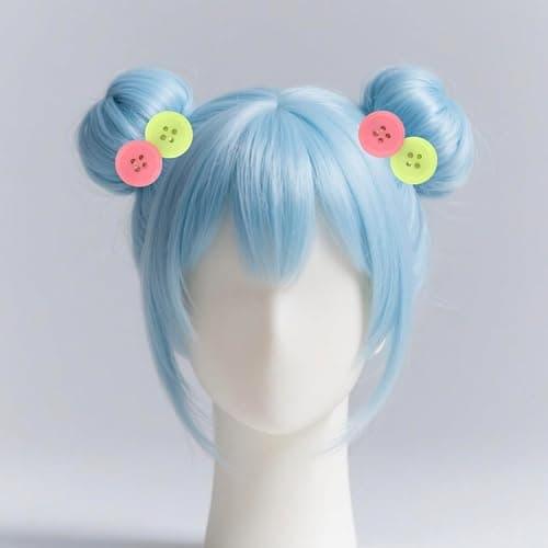 4 PCS Colorful Button Hair Clips Cute Y2K Duckbill Clips for Women & Girls Kawaii Cartoon Barrettes Decorative Hair Accessories for Back to School Birthday Parties thumbnail 6