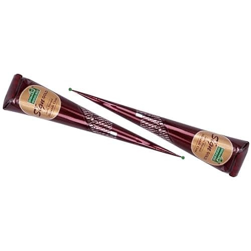 Natural Henna Paste Cones for Hair – 100% Pure & Ready to Use | No Ammonia or Chemicals | Pack of 3 – Dark-Brown, 30g Each Cone thumbnail 6