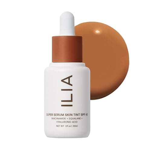 ILIA - Super Serum Skin Tint SPF 40 (Porto Covo ST15, 1 fl oz | 30 ml) | Lightweight Foundation With Mineral SPF | Hydrate, Smooth, Plump | Safe for Sensitive Skin, Clean, Cruelty-Free & Vegan - Image 1