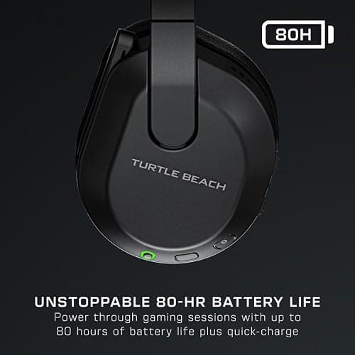 Turtle Beach Stealth 600 Wireless Multiplatform Amplified Gaming Headset for PS5, PS4, PC, & Mobile – Bluetooth, 80-Hr Battery, Noise-Cancelling Flip-to-Mute Mic, 50mm Speakers – Black thumbnail 3