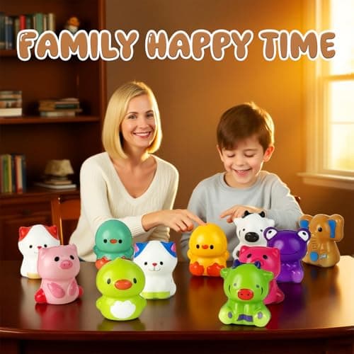 24PCS Animal Squishy Toys, Slow Rising Squishy Stress Fidget Toys,Squishies Party Favors for Kids, Treasure Chest Prizes, Classroom Prizes for Boys Girls thumbnail 4