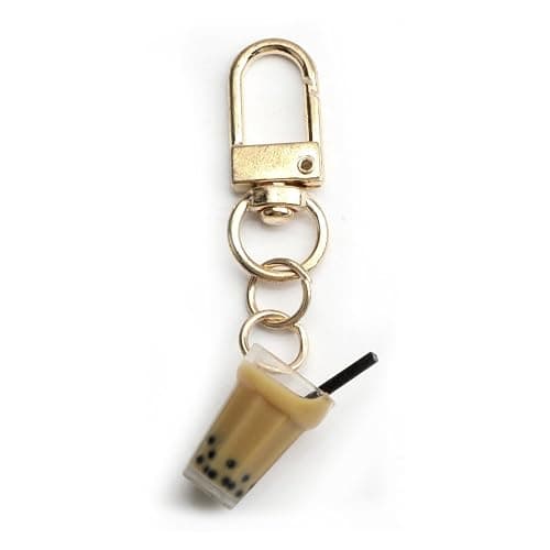 MUCOOS Bubble Tea Keychain for Girls Boba Milk Tea Keychains for Boba Lovers Teen Girl Gift Idea - Image 1