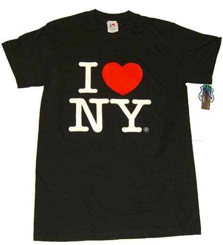 I Love NY Grey Tee Shirt - Image 1
