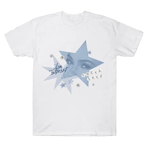 Short Sleeved Freya Singer Skye Merch 2026 Tour T Shirt Cotton Shirt Plus Size Hip Hop Top - Image 1