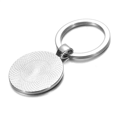PSL I'll Be There for You Print Keychain Friends TV Theme Simple Design Glass Dome Key Chain Keyring Gift (Black) thumbnail 2