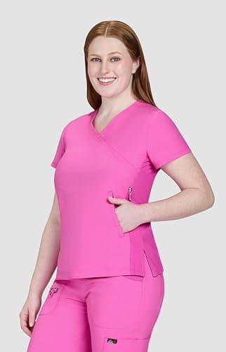 KOI Lite Philosophy Women's 3-Pocket Mock-Wrap Scrub Top thumbnail 5