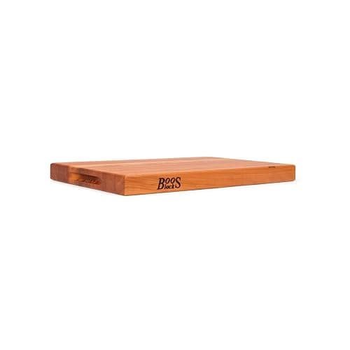 John Boos R-Board Series Rectangular Wooden Cherry Cutting Board 18”x12” – 1.5” Thick, 7-lb Reversible Butcher Block with Edge-Grain & Finger Grips – Made in the USA thumbnail 5