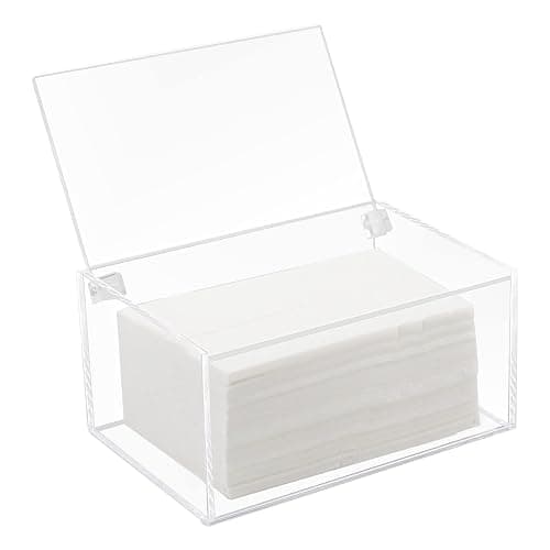 Watpot Acrylic Laundry Dryer Sheet Holder, Clear Dryer Sheets Container with Lid for Laundry Room, Clear - Image 1
