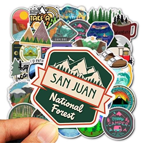 100PCS Stickers for Teen, Hiking Camping Nature Vinyl Stickers for Water Bottles, Laptops, Backpacks, Waterproof Stickers for Outdoor Enthusiasts thumbnail 4