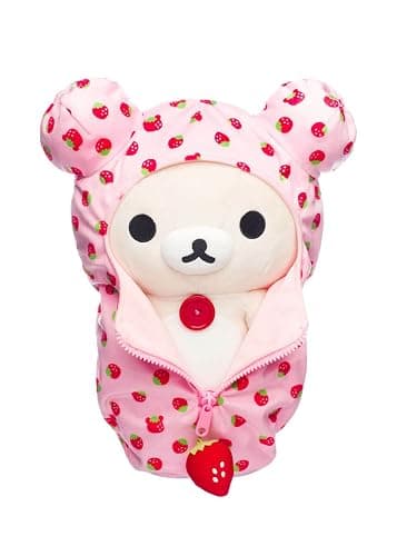 San-X Original Rilakkuma Sleeping Bag Plush Series (Korilakkuma - Strawberry) thumbnail 6